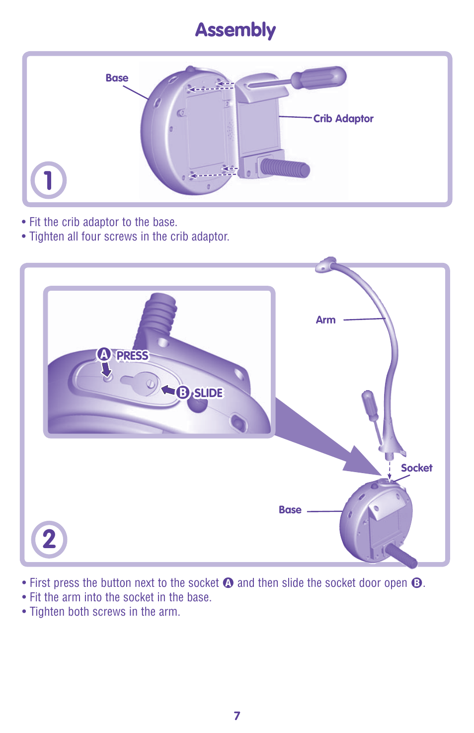 Assembly | Fisher-Price L7334 User Manual | Page 7 / 12