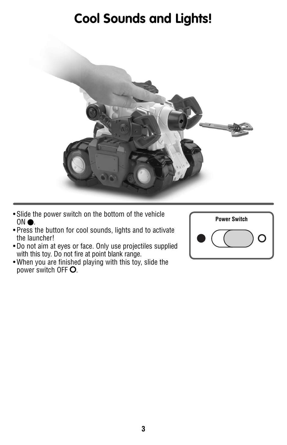 Cool sounds and lights | Fisher-Price T4545 User Manual | Page 3 / 4