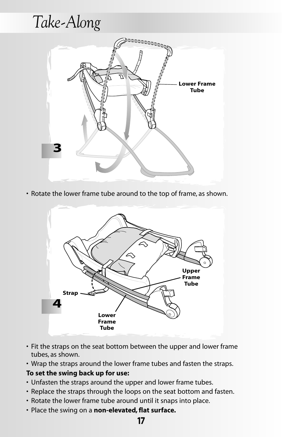 Take-along | Fisher-Price DELUXE TAKE-ALONG 79618 User Manual | Page 17 / 20