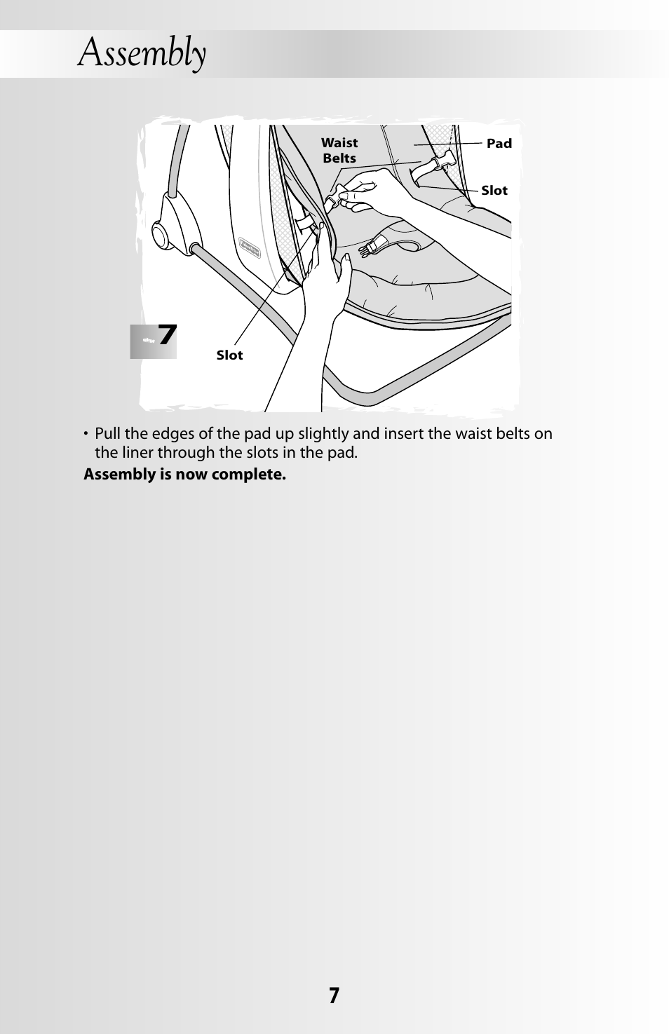 Assembly | Fisher-Price DELUXE TAKE-ALONG 79618 User Manual | Page 7 / 20