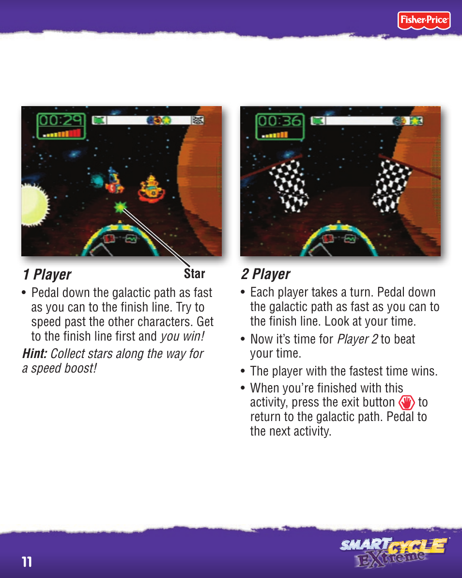 Fisher-Price SMART CYCLE EXTREME P8895 User Manual | Page 11 / 20