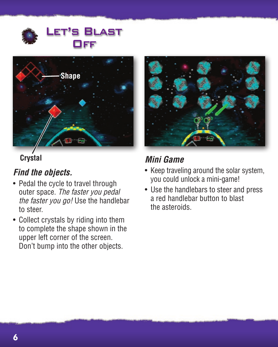 Let’s blast off | Fisher-Price SMART CYCLE EXTREME P8895 User Manual | Page 6 / 20