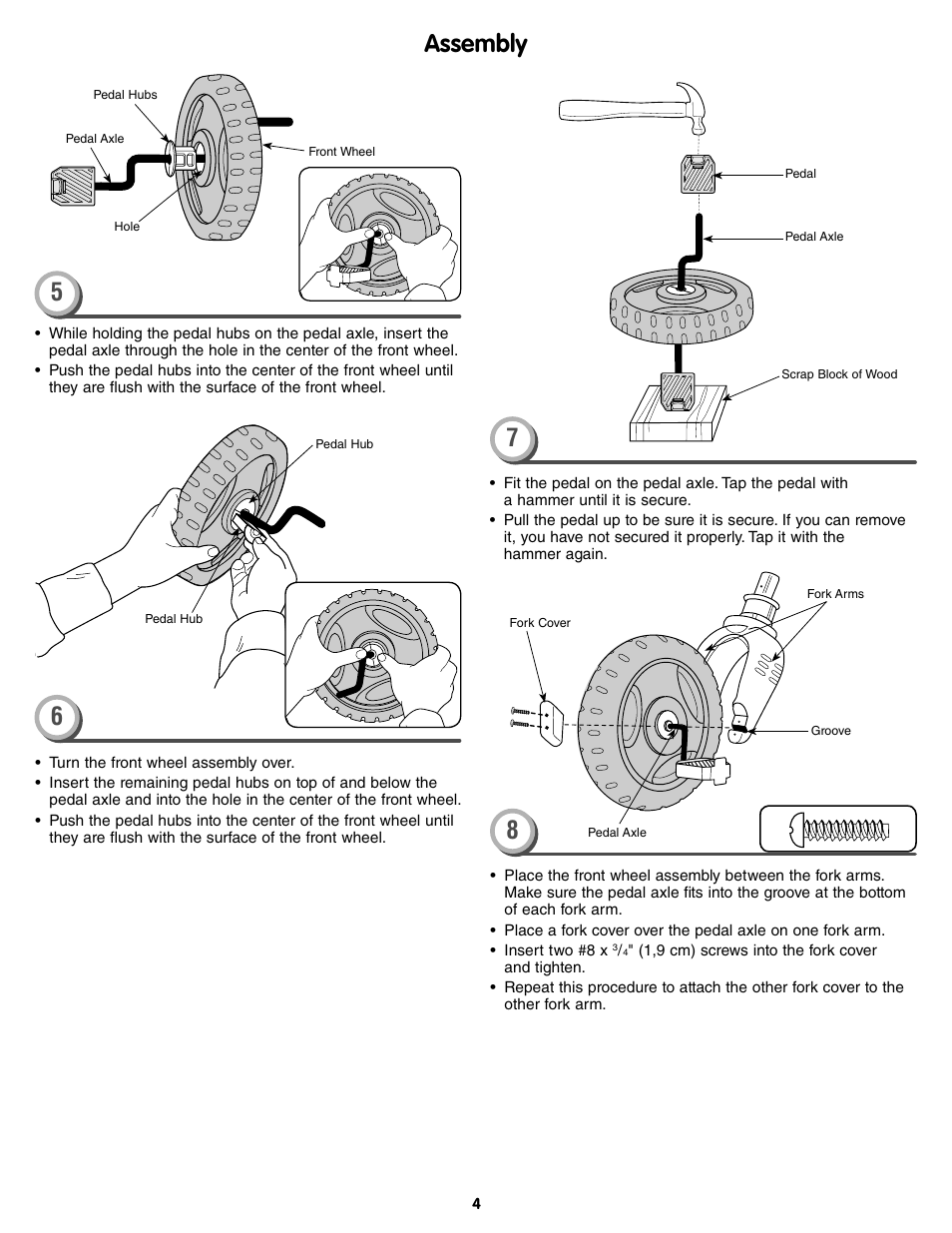 Assembly | Fisher-Price W1442 User Manual | Page 4 / 8