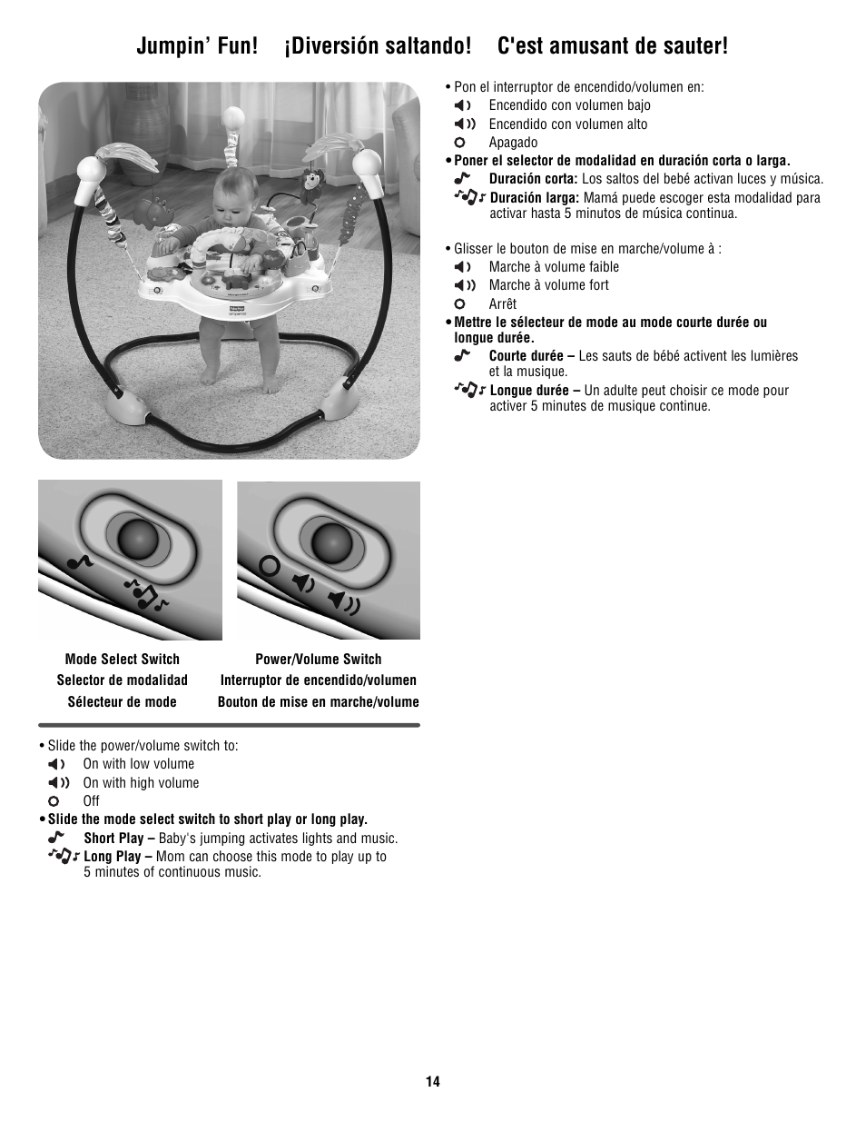 Fisher-Price V0206 User Manual | Page 14 / 16