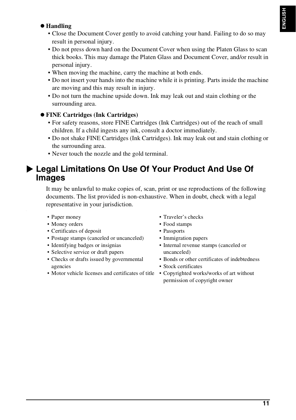 Canon Pixma MP 190 User Manual | Page 13 / 396