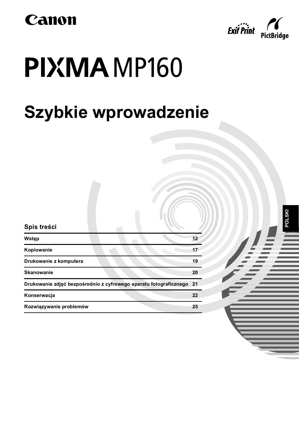 Szybkie wprowadzenie | Canon Pixma MP 190 User Manual | Page 199 / 396