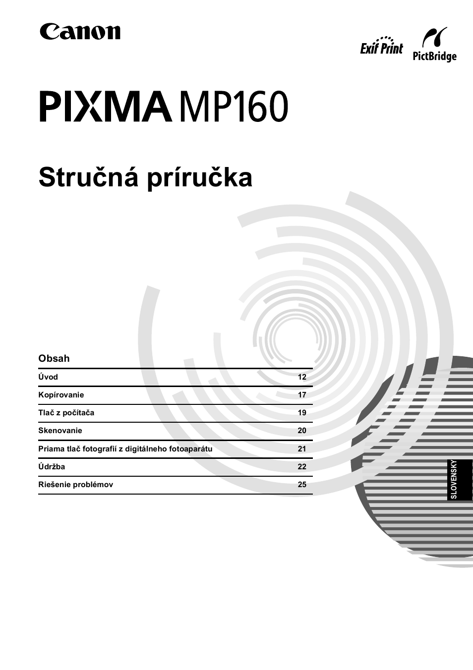 Stručná príručka | Canon Pixma MP 190 User Manual | Page 283 / 396