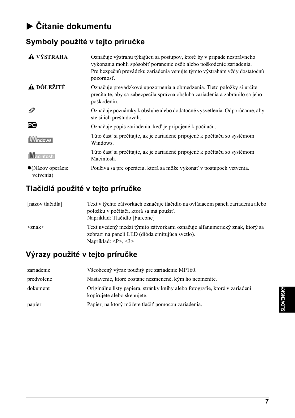 X čítanie dokumentu | Canon Pixma MP 190 User Manual | Page 289 / 396