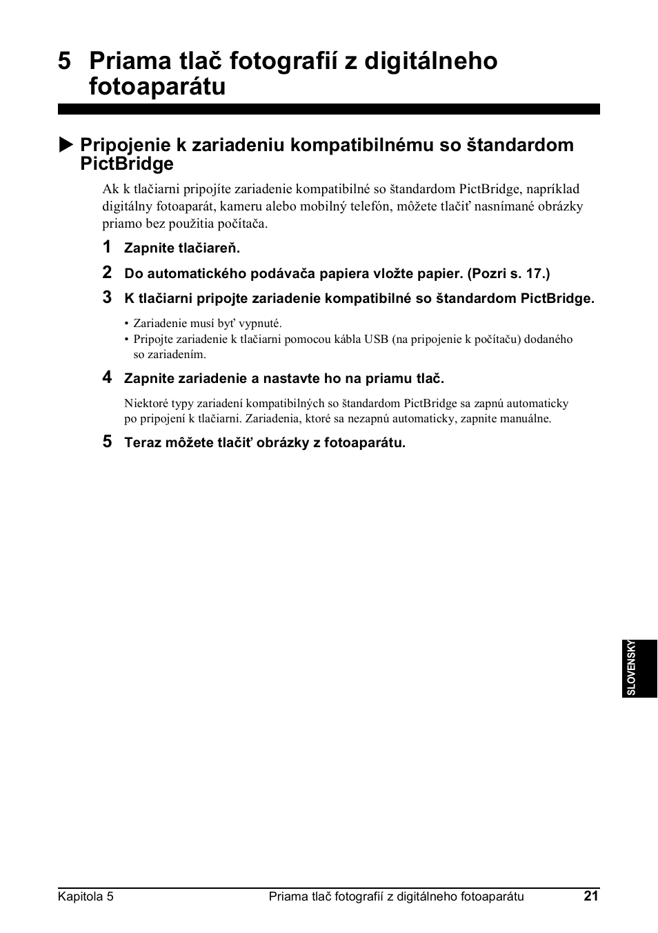 5 priama tlač fotografií z digitálneho fotoaparátu | Canon Pixma MP 190 User Manual | Page 303 / 396