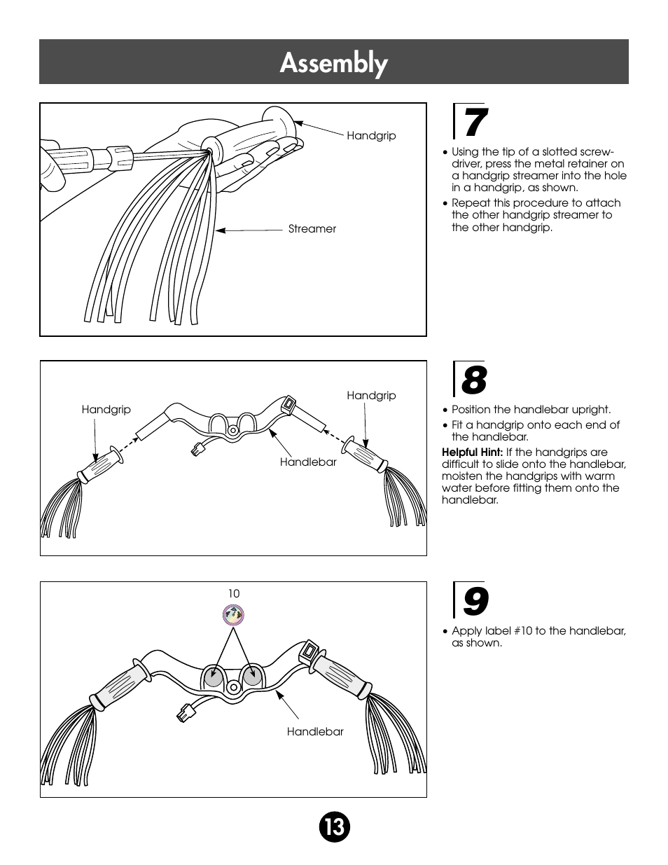 Assembly | Fisher-Price BARBIE 76980 User Manual | Page 13 / 36