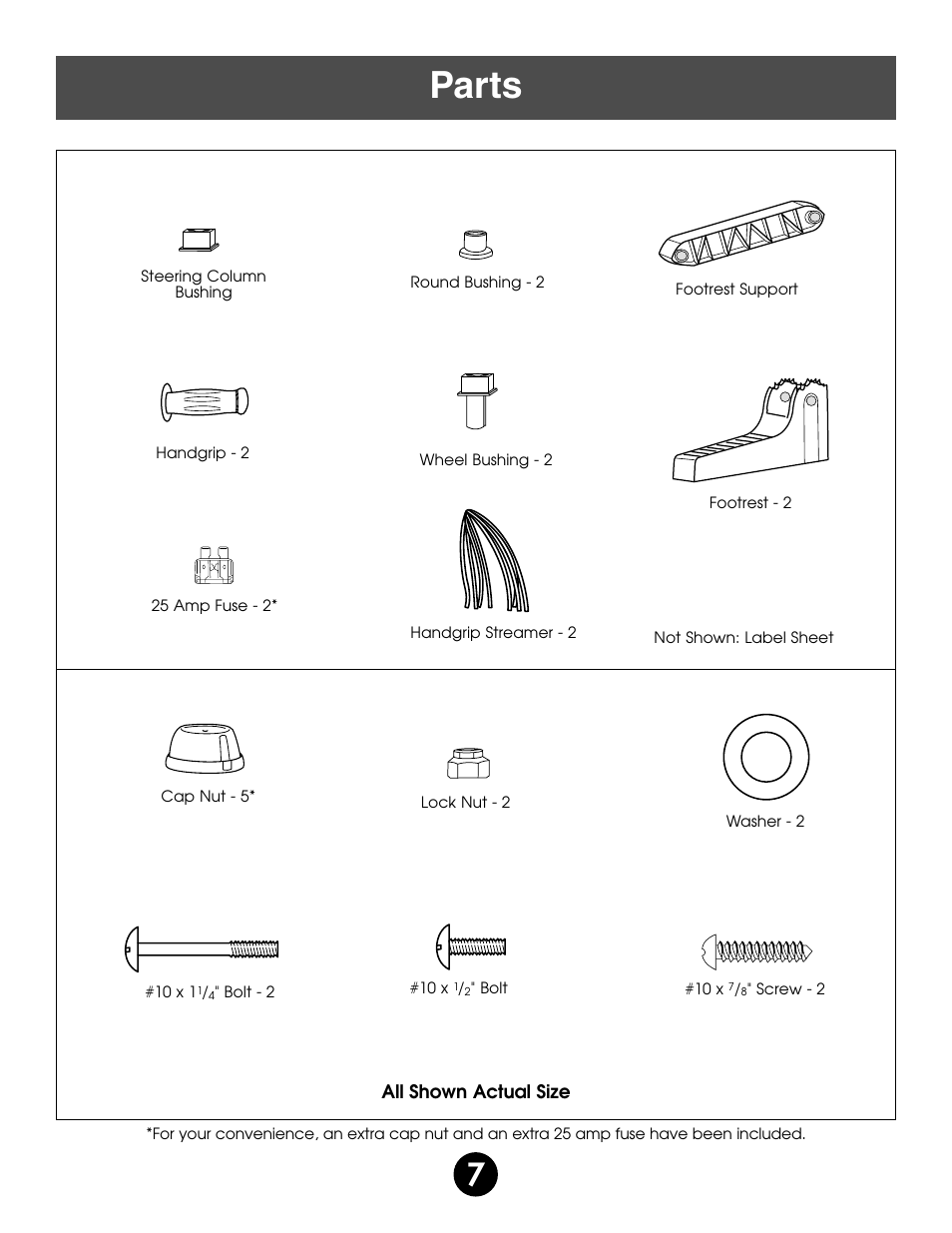 Parts | Fisher-Price BARBIE 76980 User Manual | Page 7 / 36