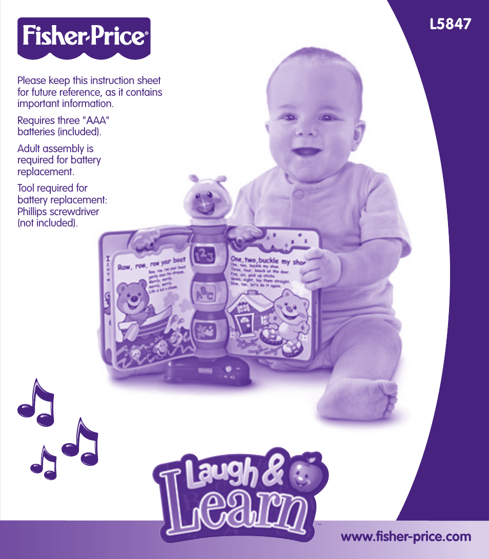 Fisher-Price LAUGH & LEARN L5847 User Manual | 4 pages