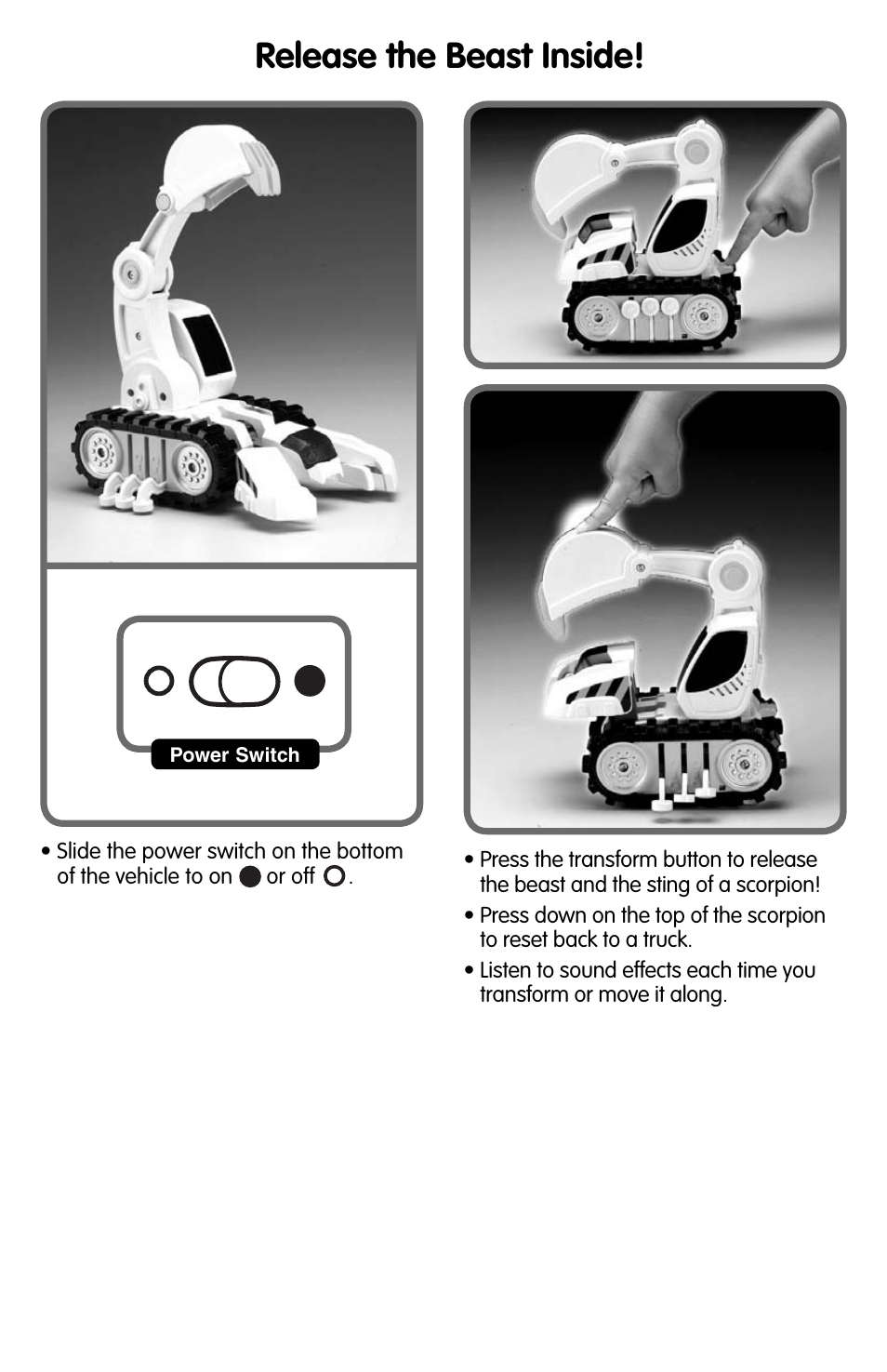 Release the beast inside | Fisher-Price CAR-NIVORES M1804 User Manual | Page 3 / 4