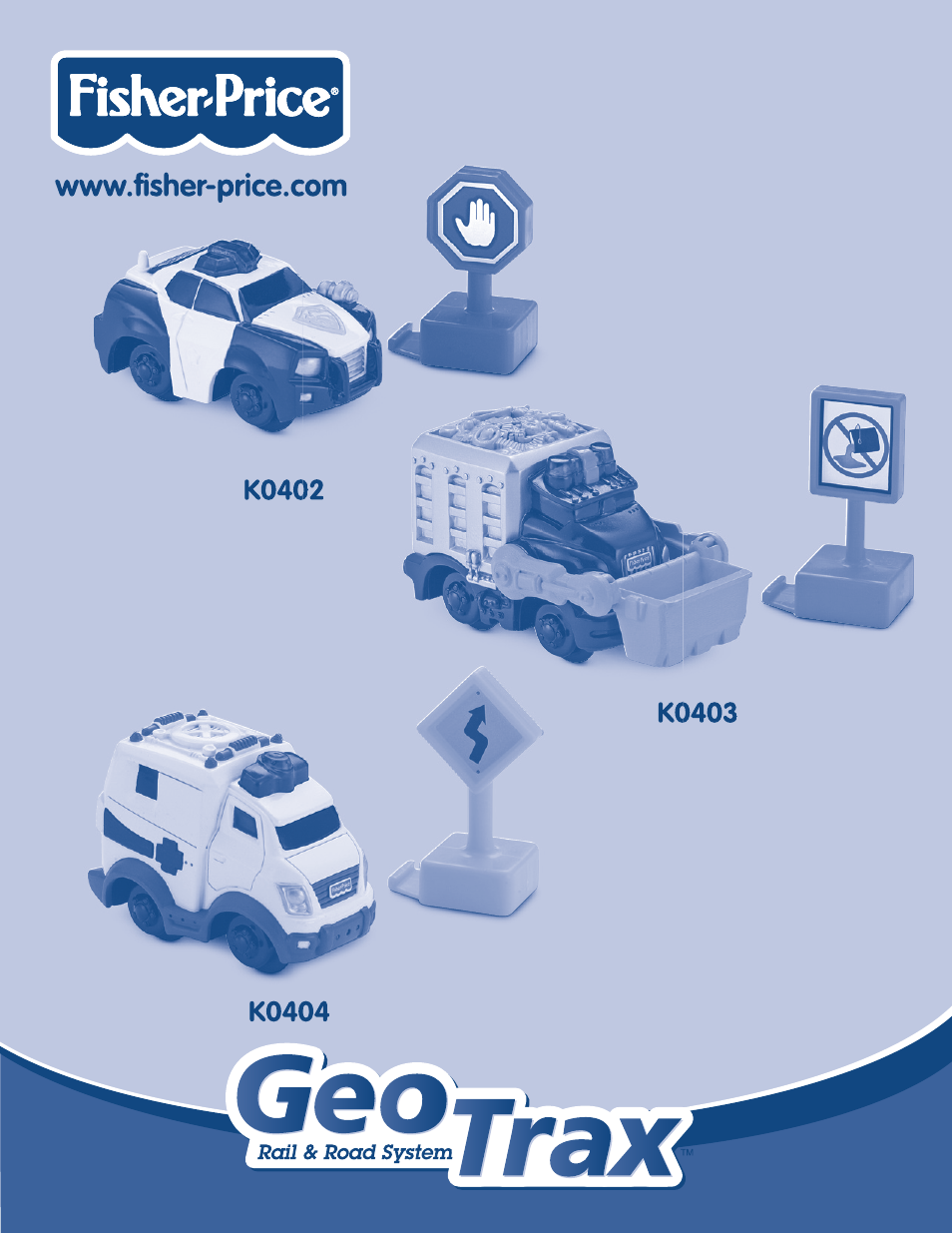 Fisher-Price GEO TRAX K0404 User Manual | 4 pages