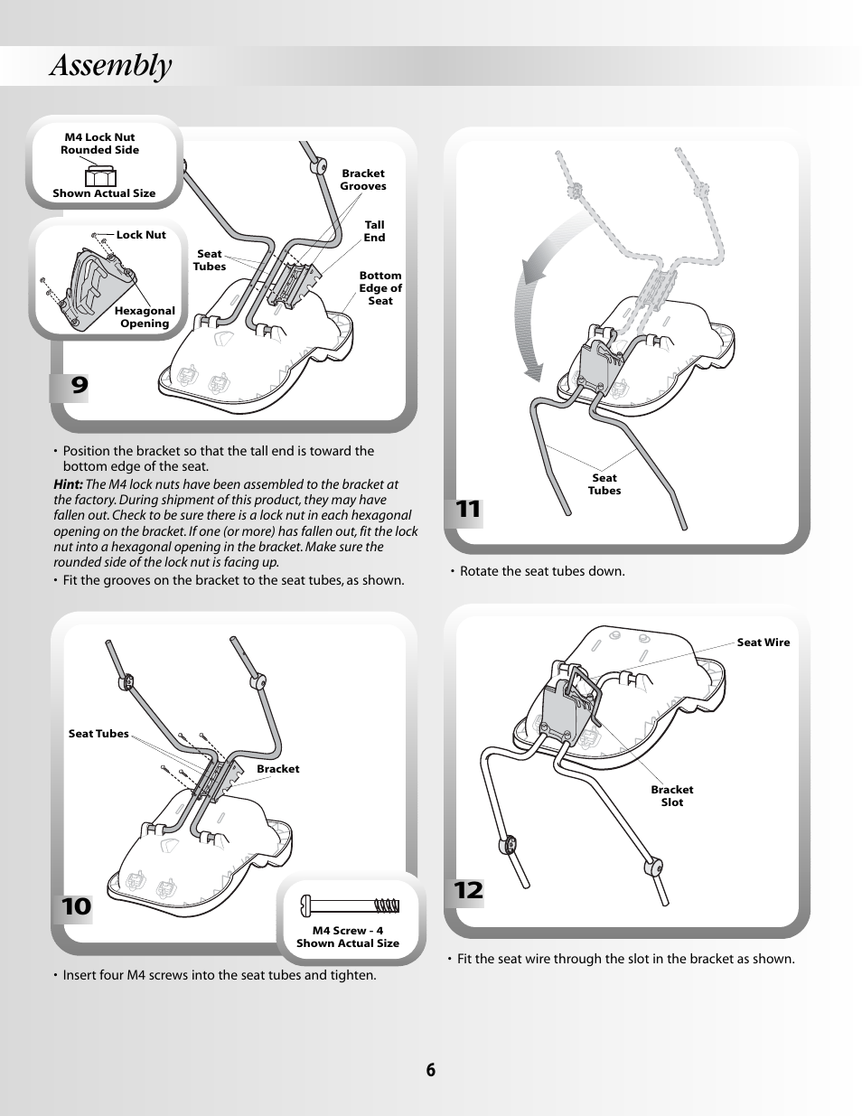 Assembly | Fisher-Price B2108 User Manual | Page 6 / 16