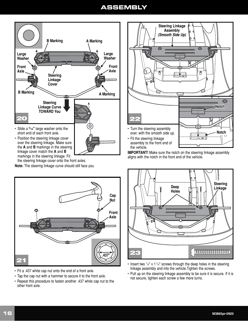 Assembly | Fisher-Price VOLKWAGEN NEW BEATLE M3865 User Manual | Page 16 / 32