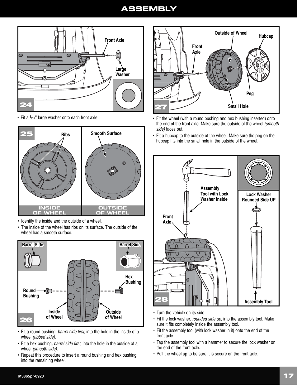 Assembly | Fisher-Price VOLKWAGEN NEW BEATLE M3865 User Manual | Page 17 / 32