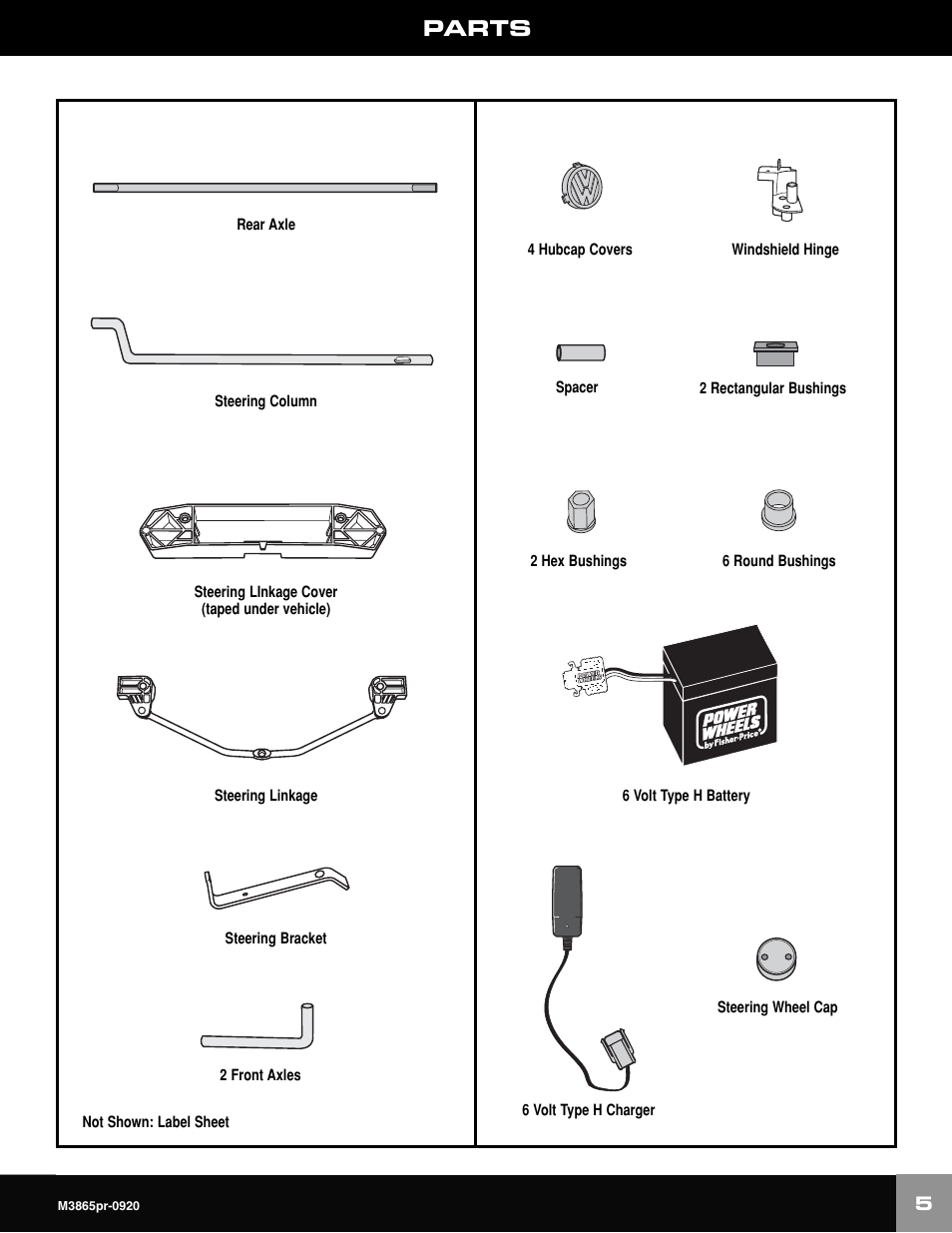 Fisher-Price VOLKWAGEN NEW BEATLE M3865 User Manual | Page 5 / 32