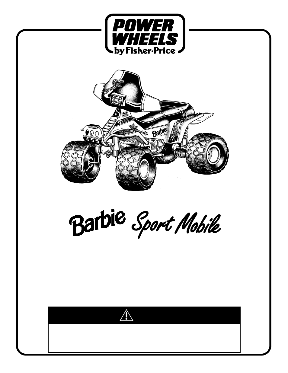 Fisher-Price BARBIE SPORT MOBILE 74557 User Manual | 32 pages