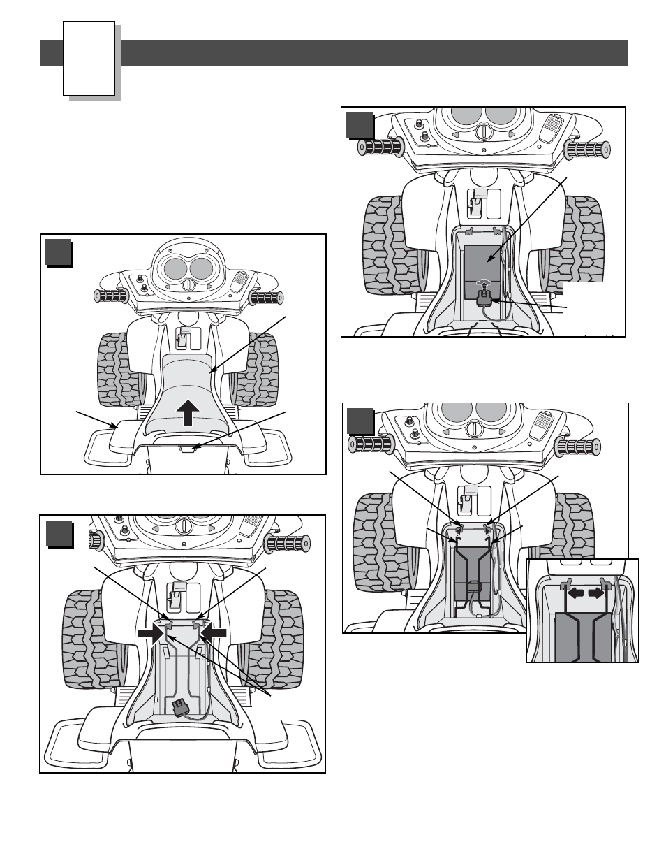 Battery installation | Fisher-Price 73690 User Manual | Page 17 / 28