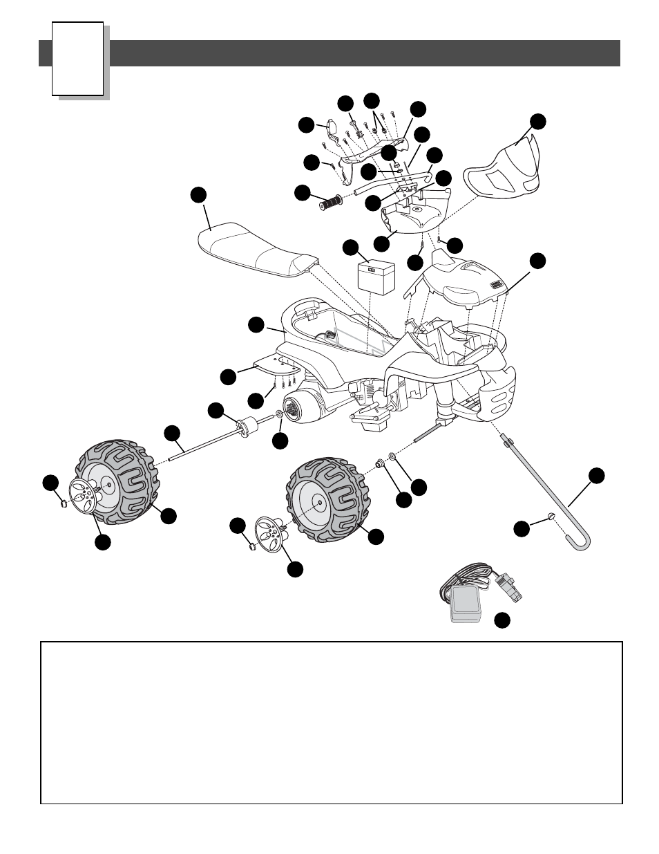 Parts diagram | Fisher-Price 73690 User Manual | Page 6 / 28