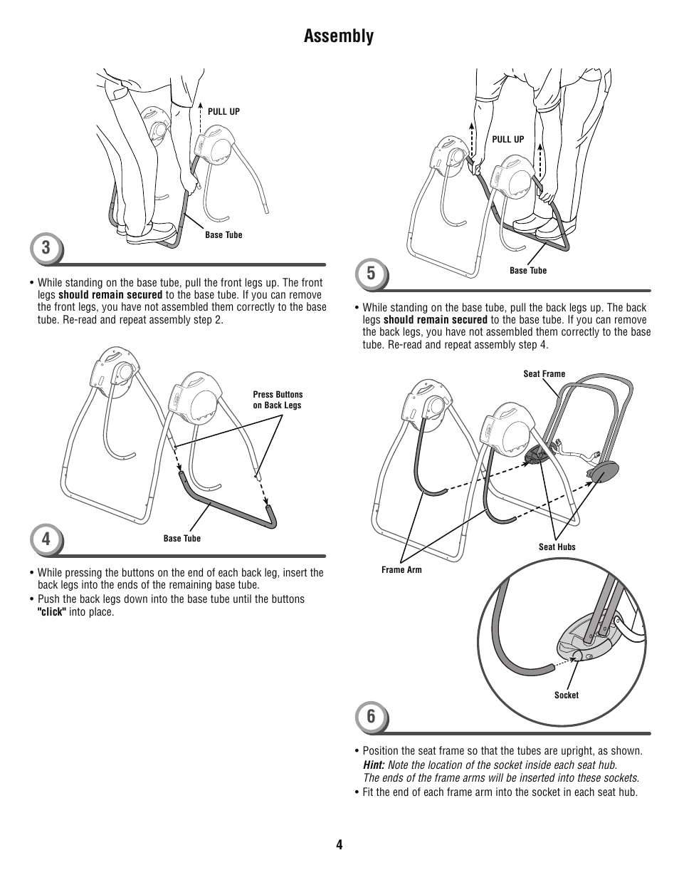 4assembly | Fisher-Price P6033 User Manual | Page 4 / 8