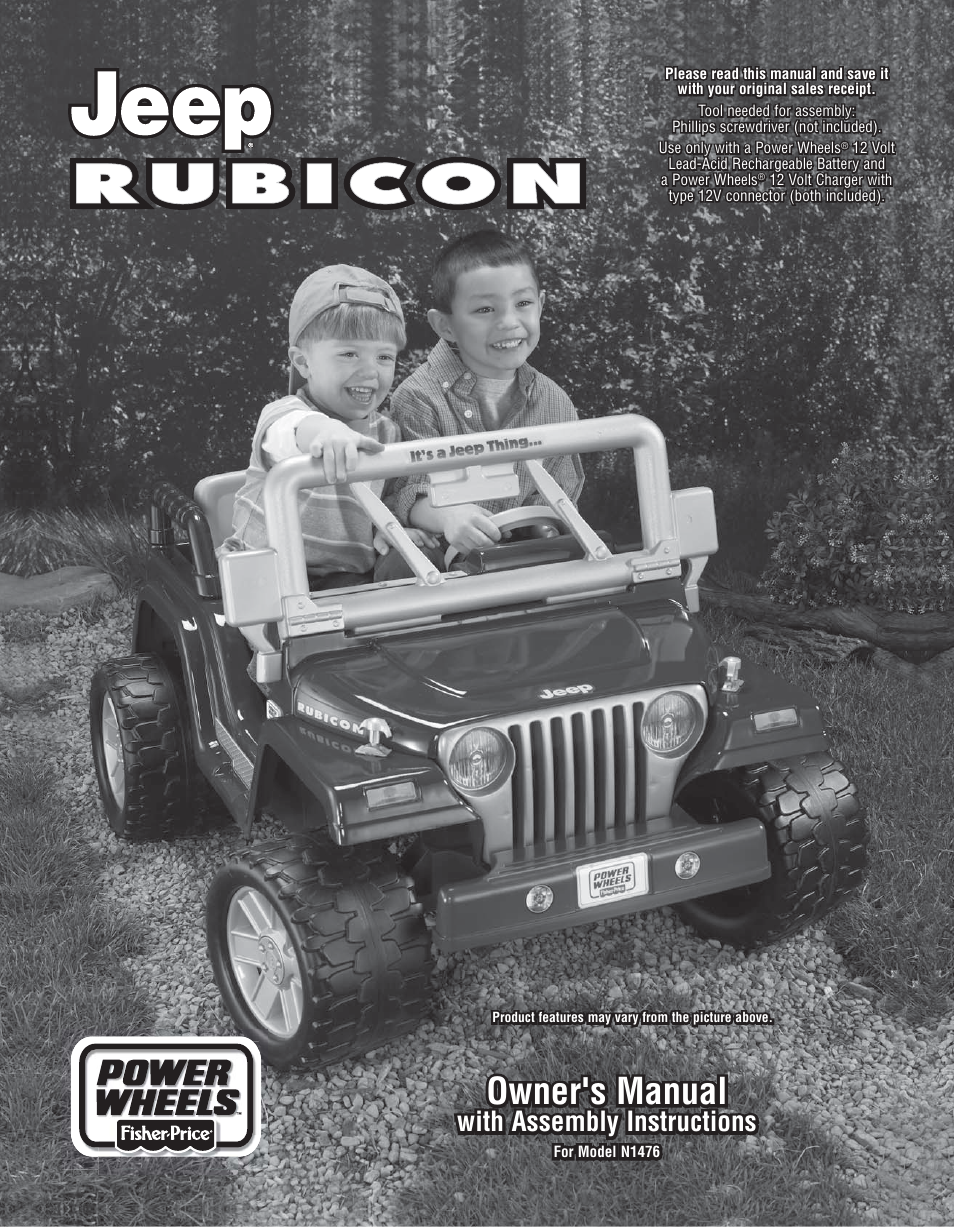 Fisher-Price JEEP RUBICON H4433 User Manual | 24 pages