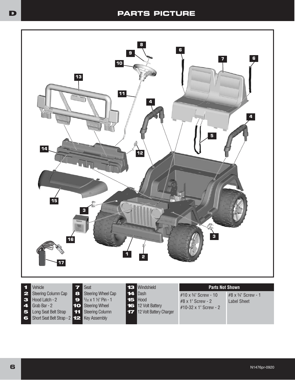 Fisher-Price JEEP RUBICON H4433 User Manual | Page 6 / 24