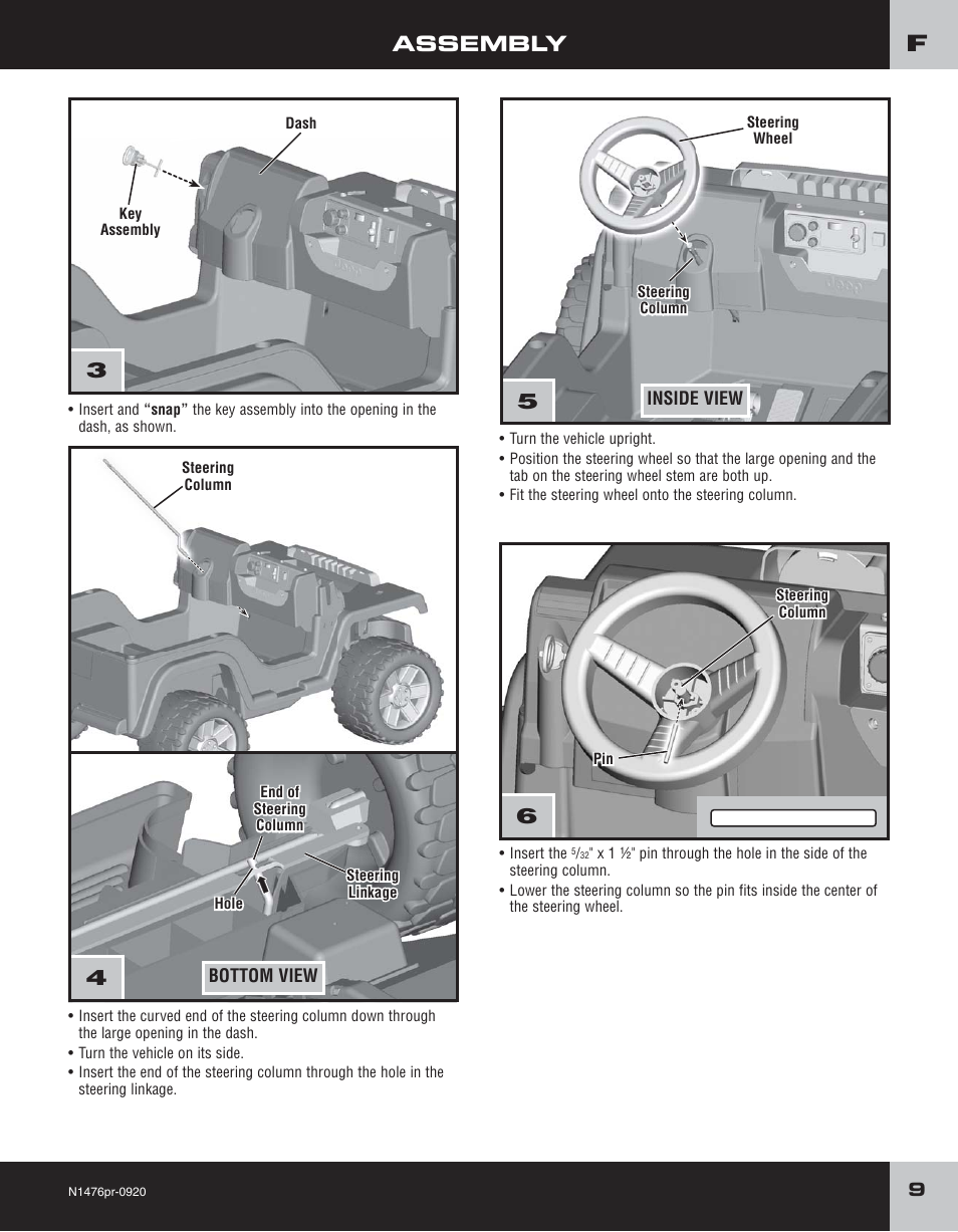 Assembly | Fisher-Price JEEP RUBICON H4433 User Manual | Page 9 / 24