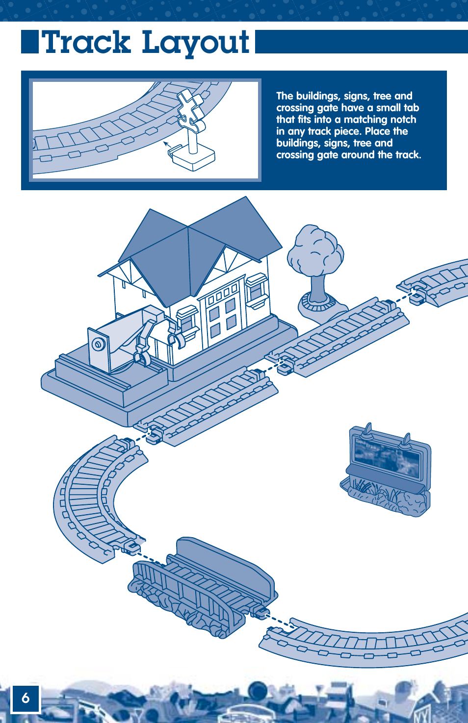Track layout | Fisher-Price GEOTRAX C1857 User Manual | Page 5 / 8