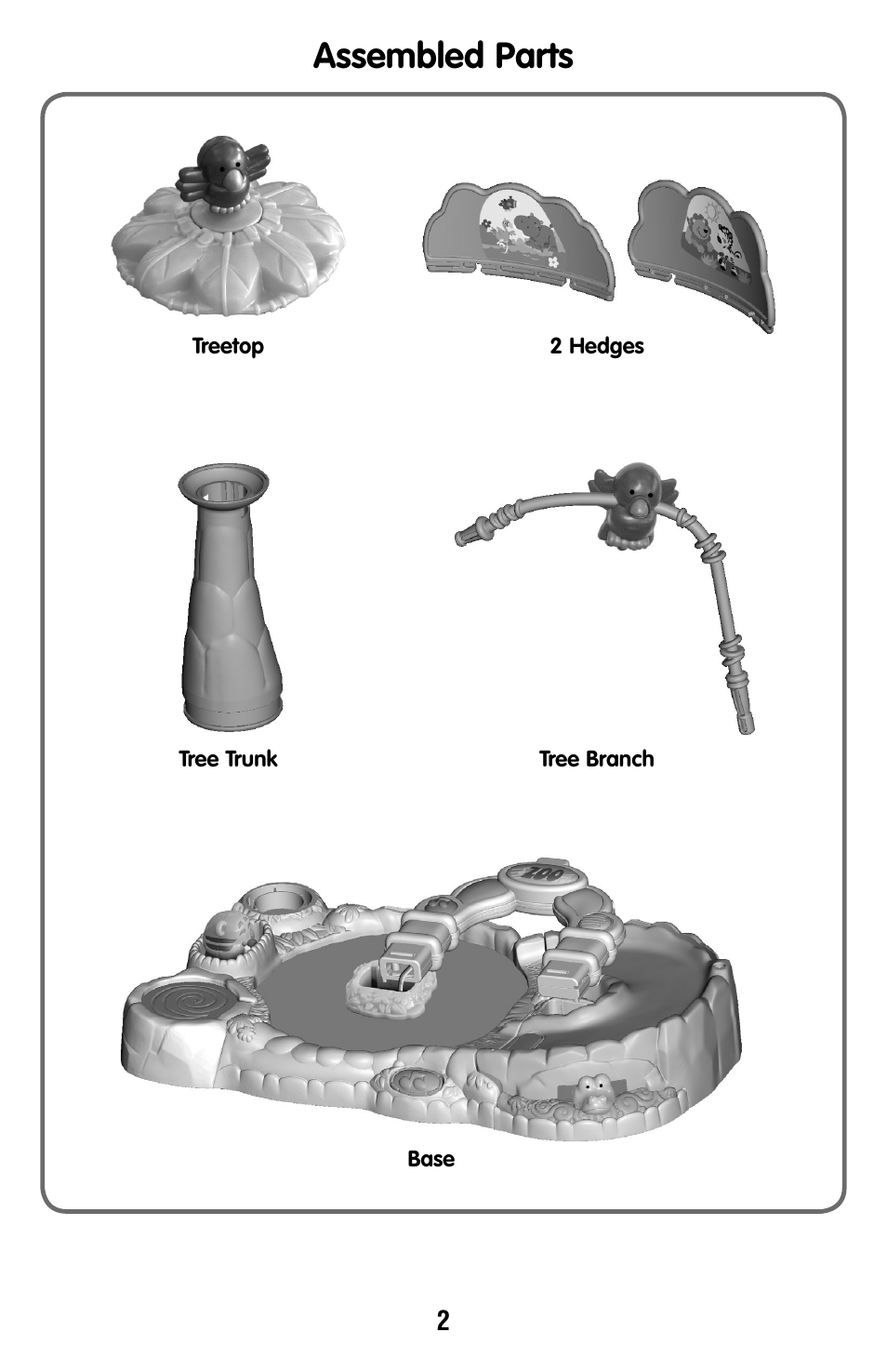 Assembled parts | Fisher-Price N1418 User Manual | Page 2 / 6
