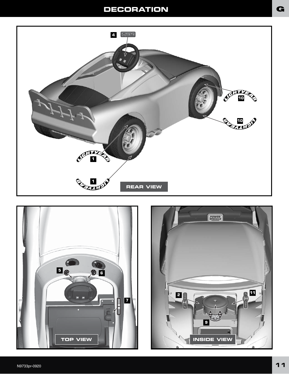 Decoration | Fisher-Price N9733 User Manual | Page 11 / 20