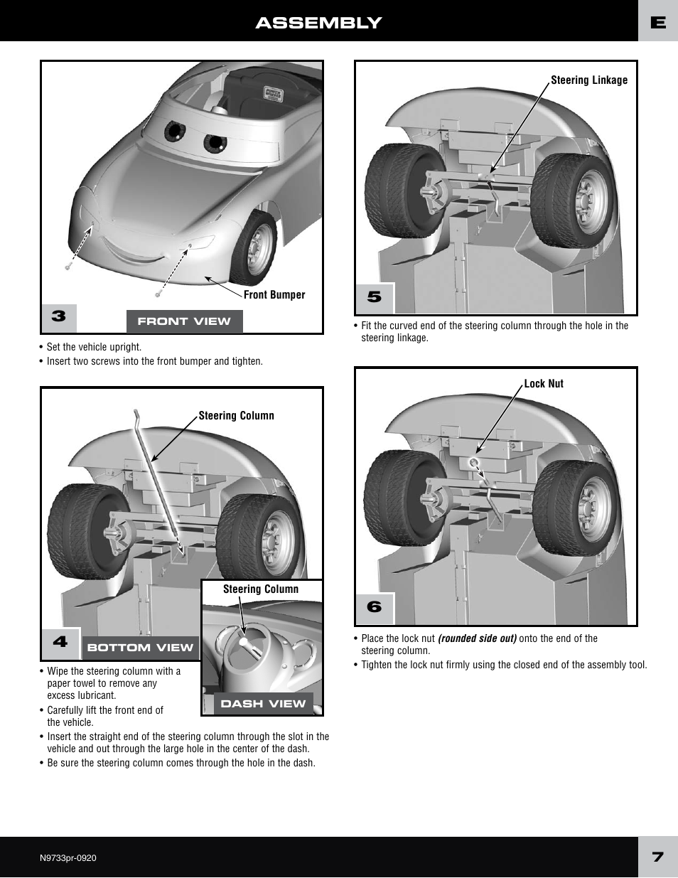 Assembly | Fisher-Price N9733 User Manual | Page 7 / 20