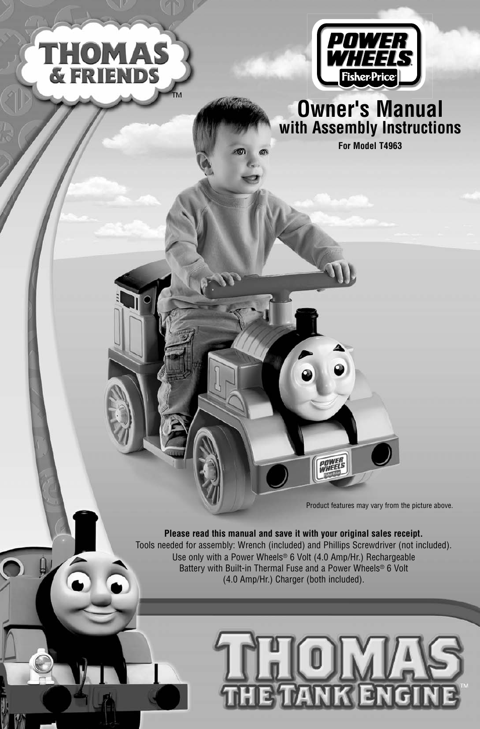 Fisher-Price POWER WHEELS T4963 User Manual | 20 pages