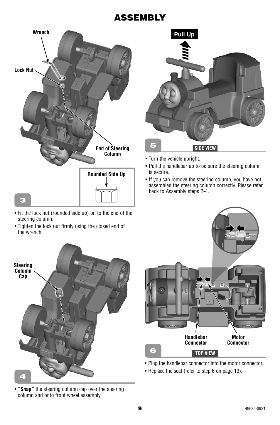 Assembly | Fisher-Price POWER WHEELS T4963 User Manual | Page 9 / 20