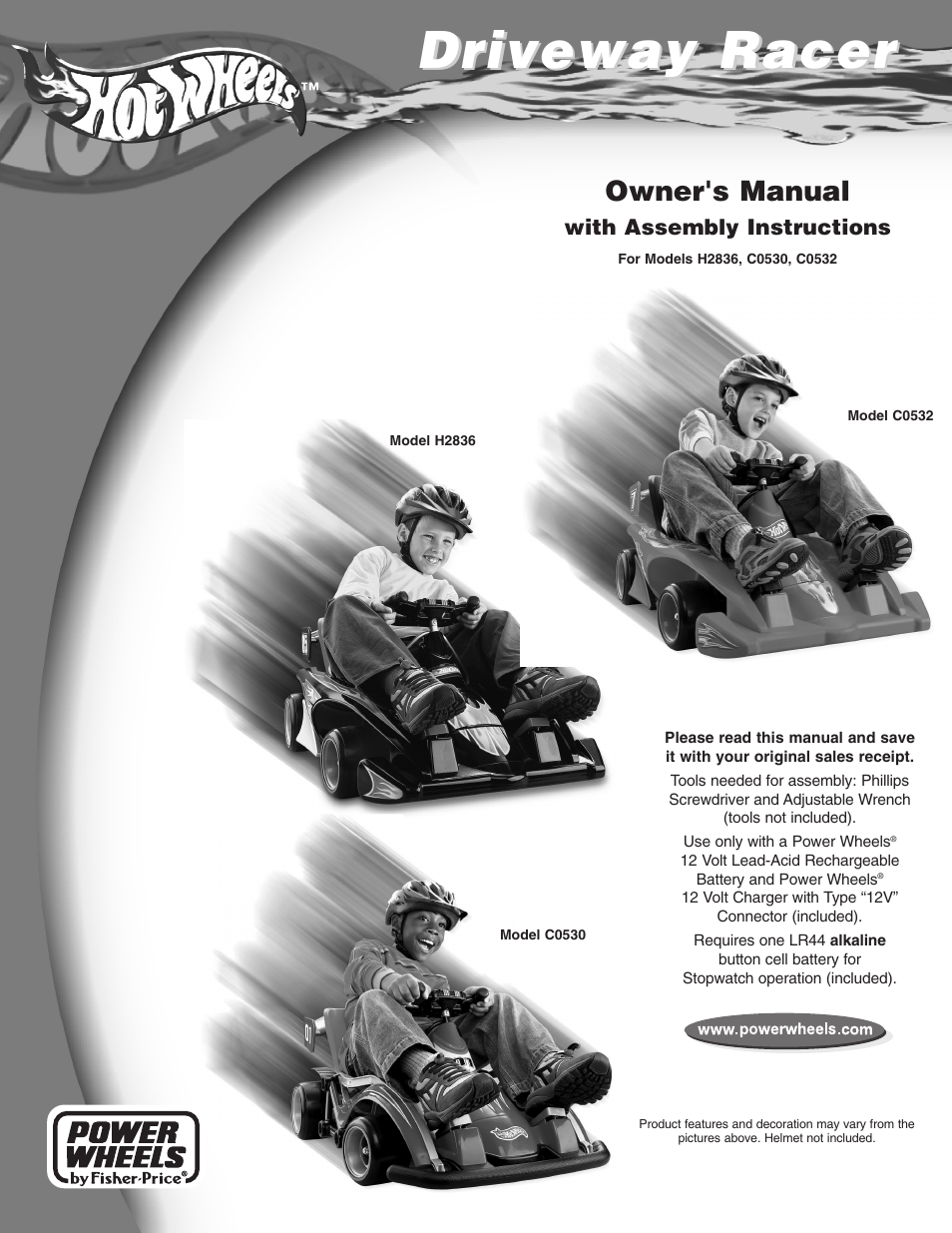 Fisher-Price DRIVEWAY RACER C0530 User Manual | 28 pages