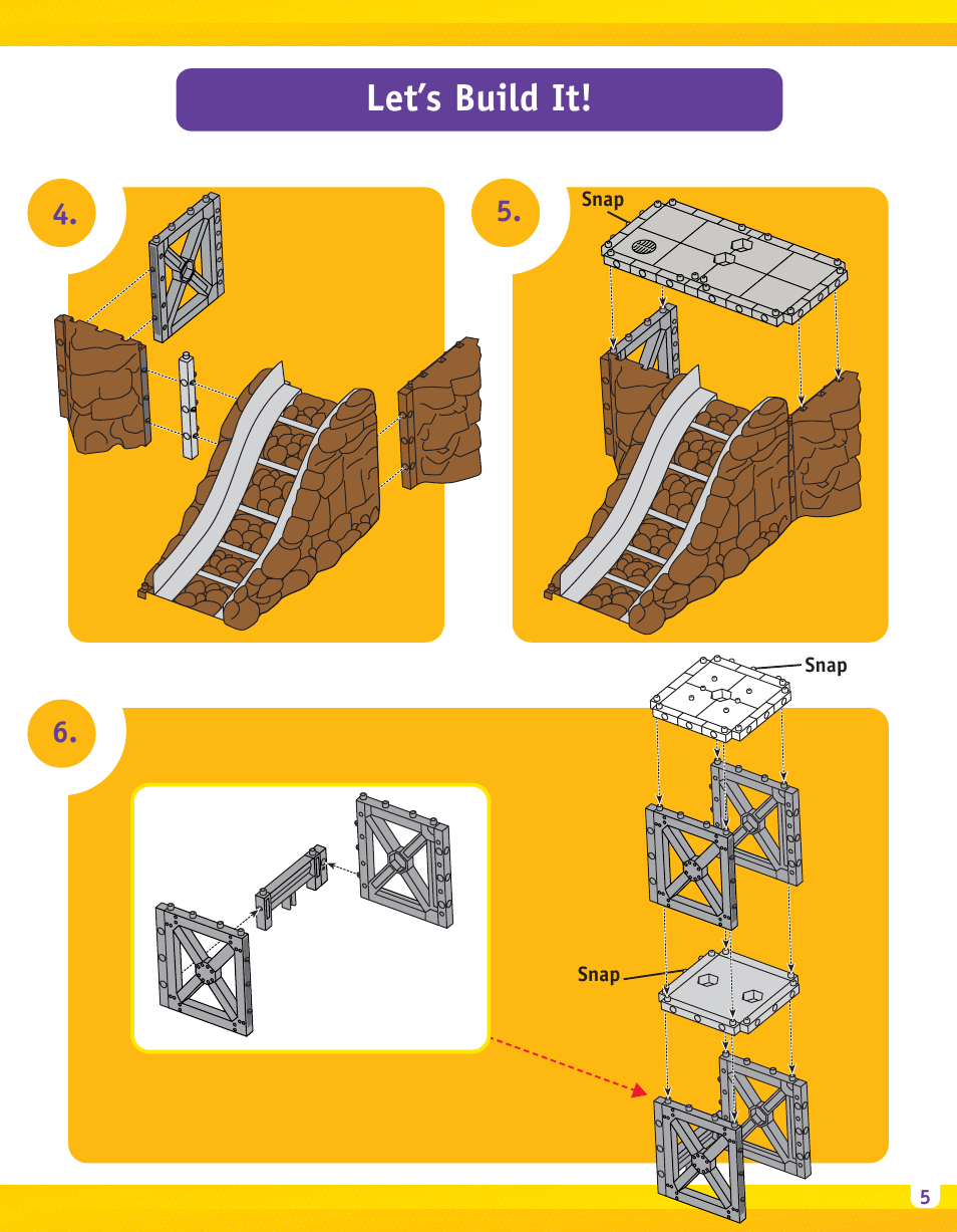 Let’s build it | Fisher-Price IMAGINEXT B1837 User Manual | Page 5 / 12