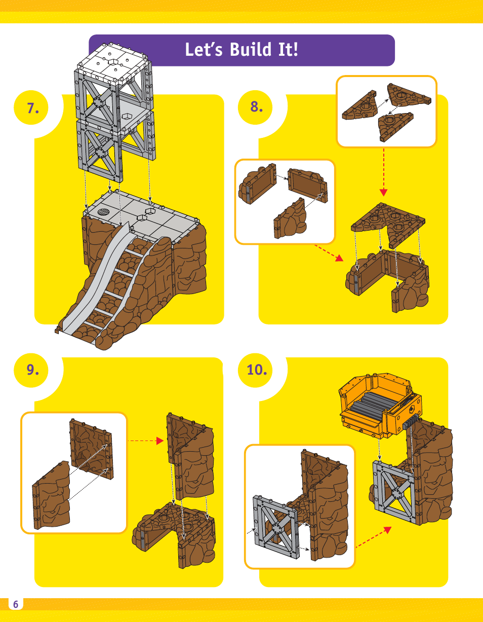 Let’s build it | Fisher-Price IMAGINEXT B1837 User Manual | Page 6 / 12