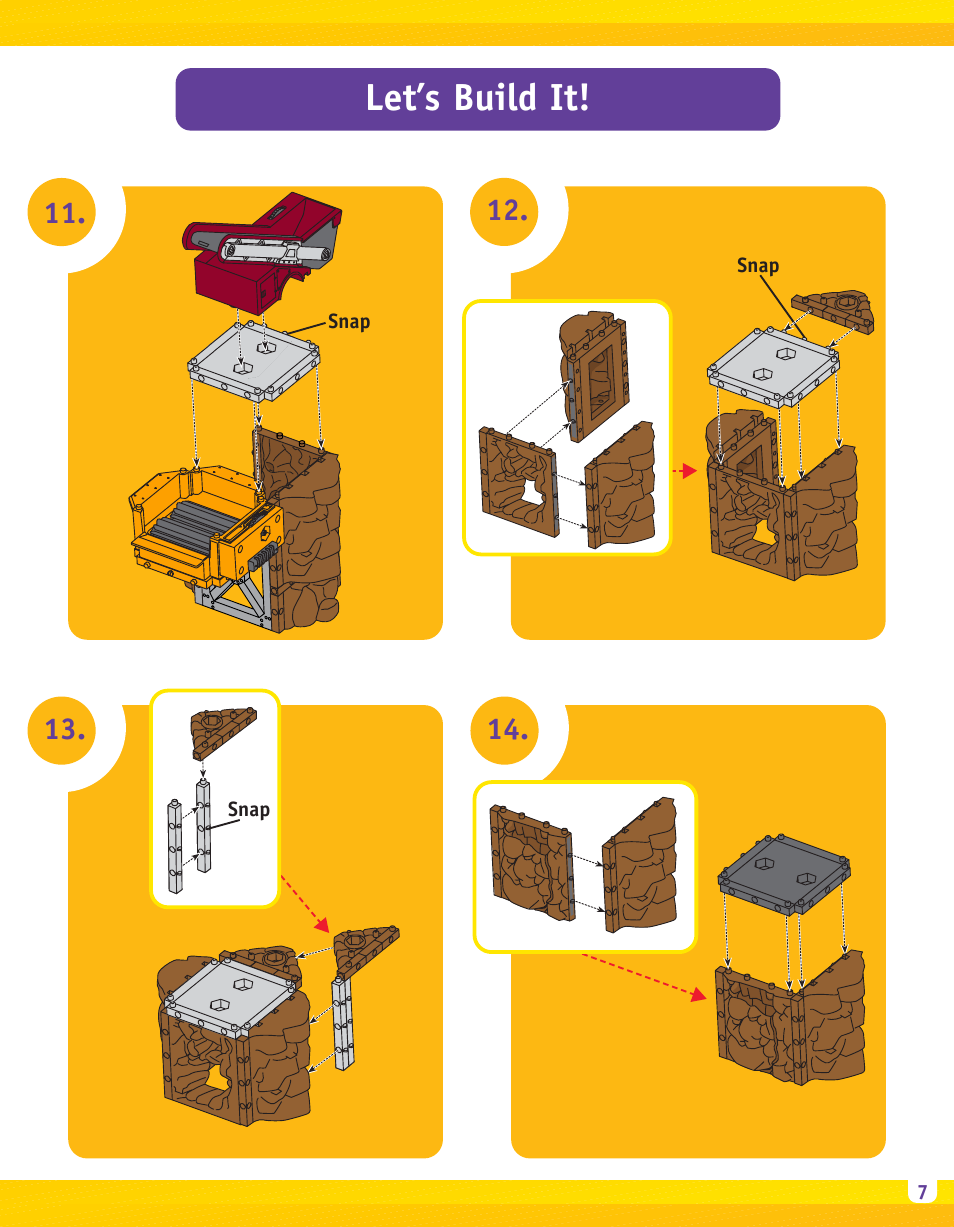 Let’s build it | Fisher-Price IMAGINEXT B1837 User Manual | Page 7 / 12