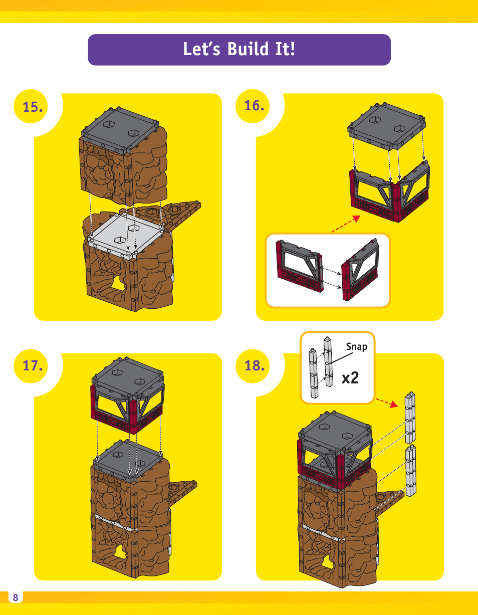 Let’s build it | Fisher-Price IMAGINEXT B1837 User Manual | Page 8 / 12