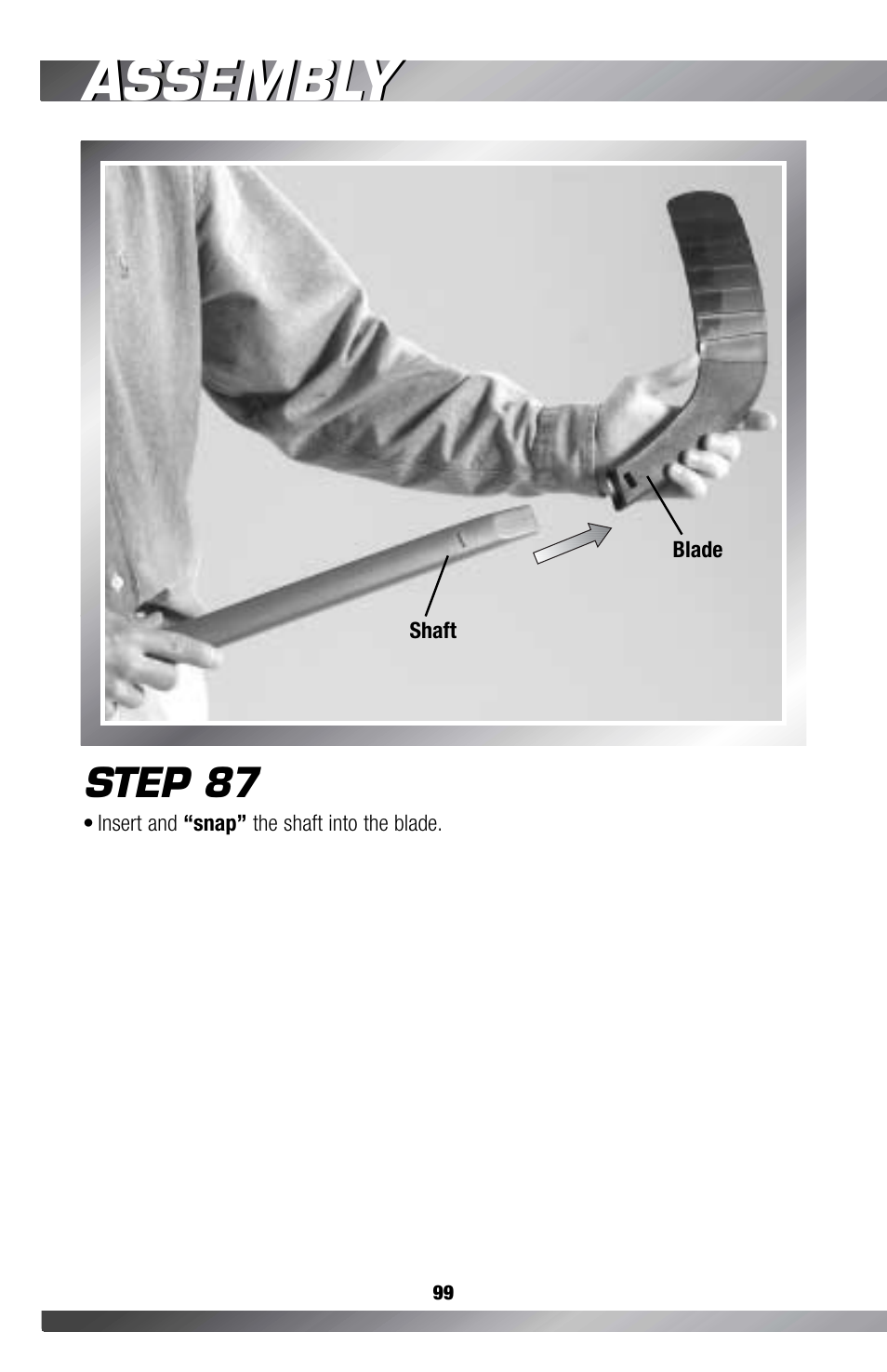 Assembly, Step 87 | Fisher-Price GAMESTATION C4492 User Manual | Page 100 / 140