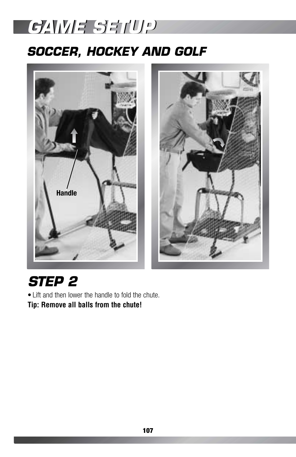Game setup, Step 2 | Fisher-Price GAMESTATION C4492 User Manual | Page 108 / 140