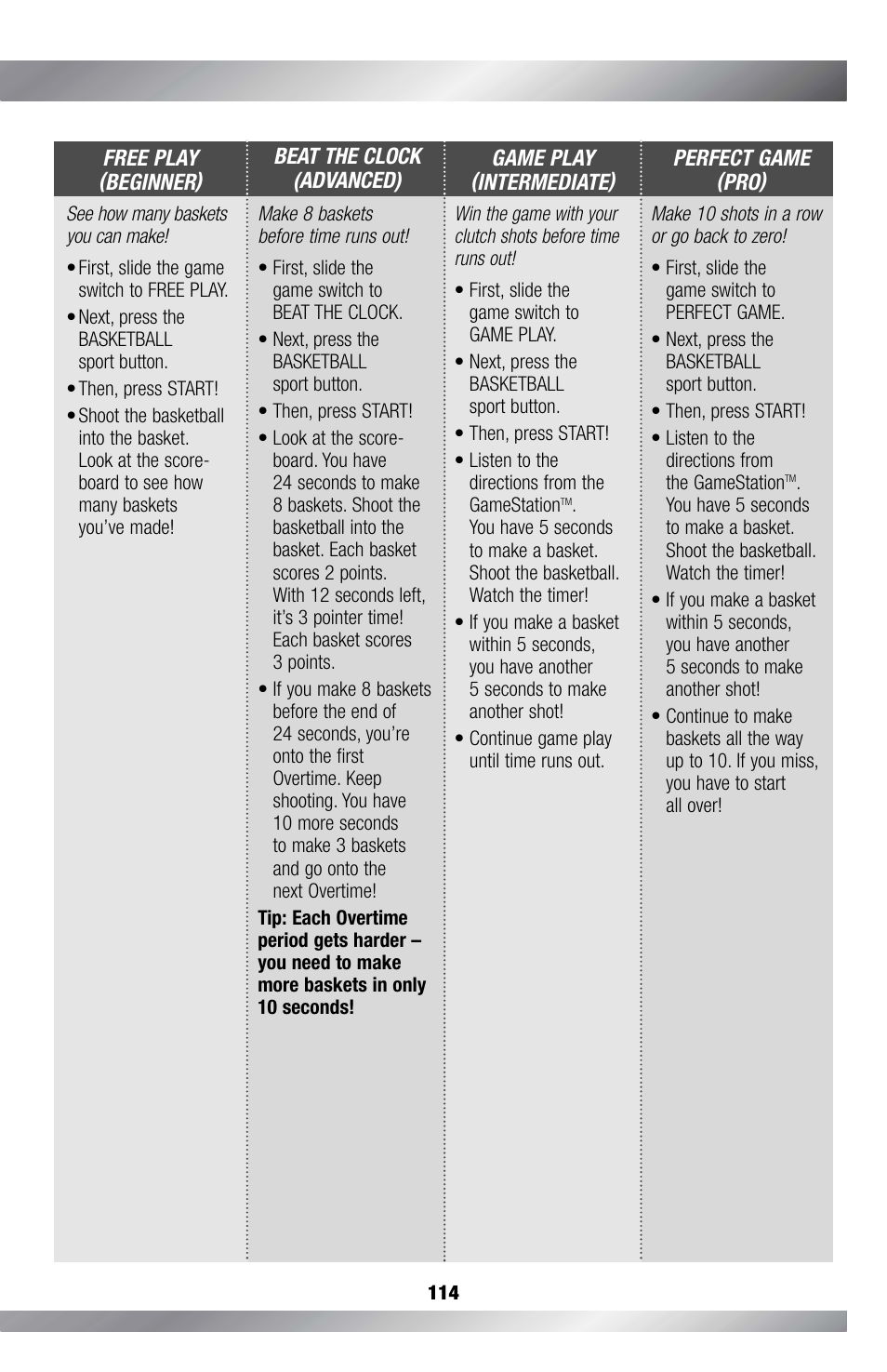 Fisher-Price GAMESTATION C4492 User Manual | Page 115 / 140