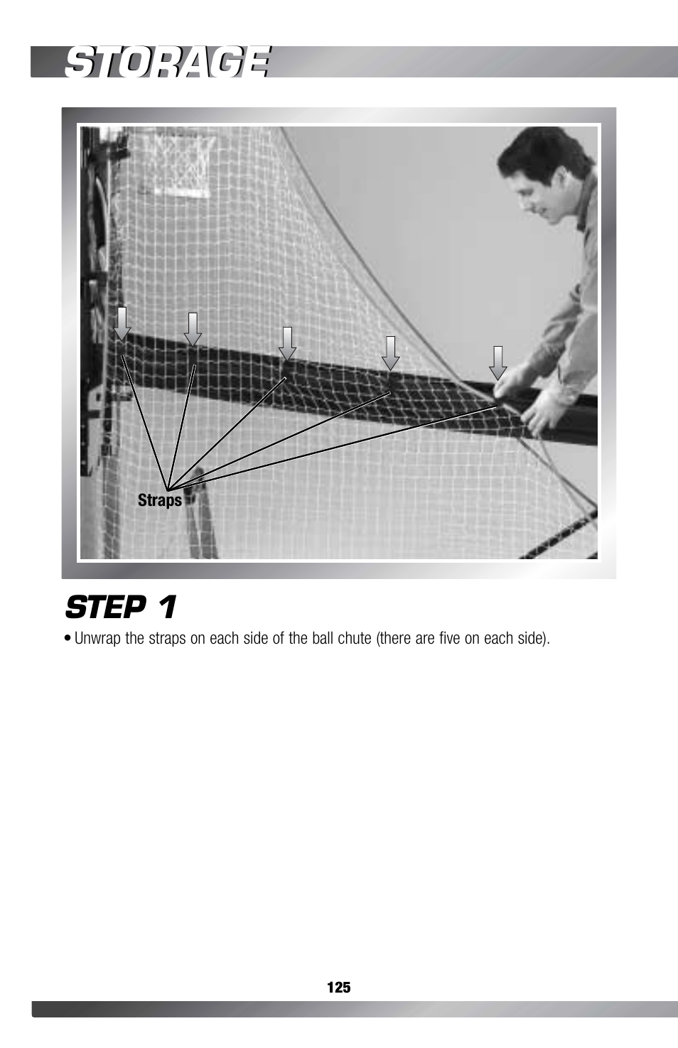 Storage, Step 1 | Fisher-Price GAMESTATION C4492 User Manual | Page 126 / 140