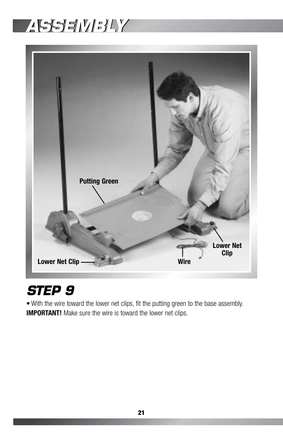 Assembly, Step 9 | Fisher-Price GAMESTATION C4492 User Manual | Page 22 / 140