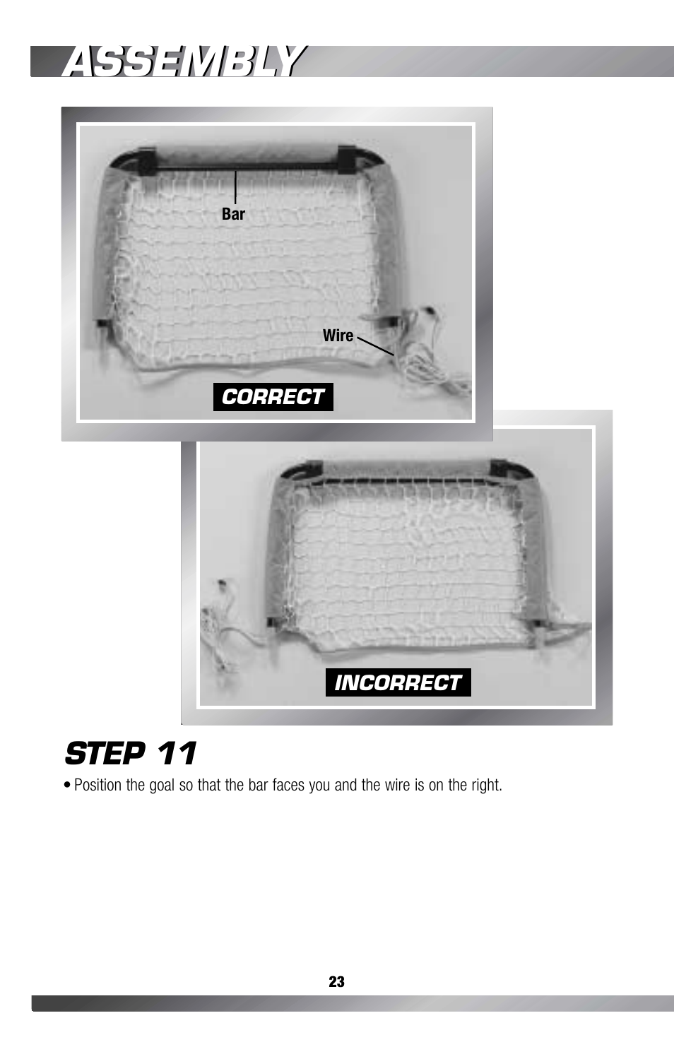 Assembly, Step 11 | Fisher-Price GAMESTATION C4492 User Manual | Page 24 / 140