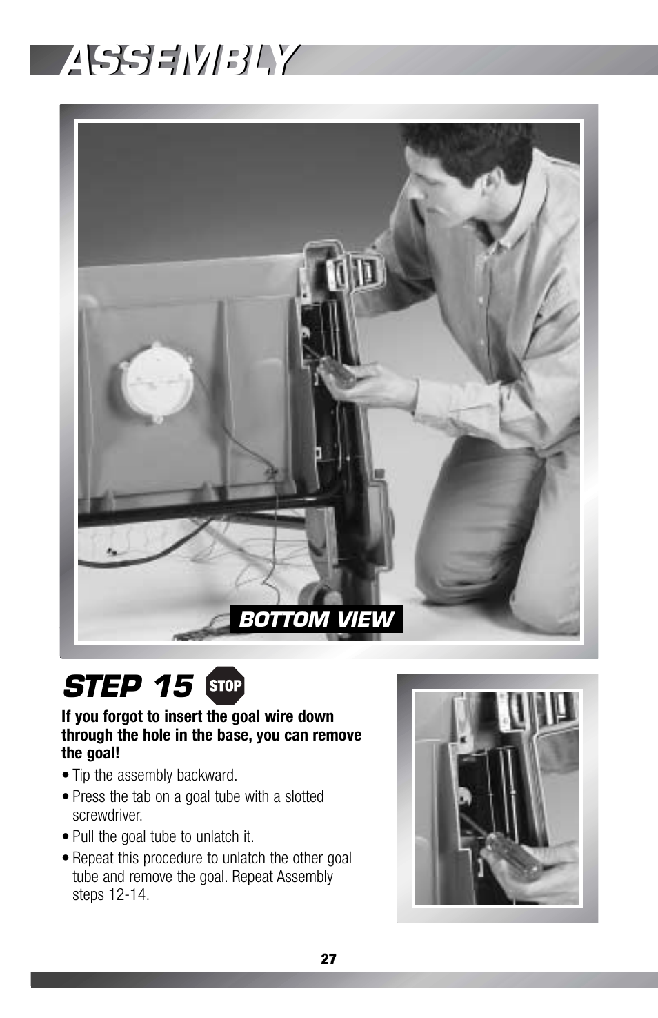 Assembly, Step 15 | Fisher-Price GAMESTATION C4492 User Manual | Page 28 / 140