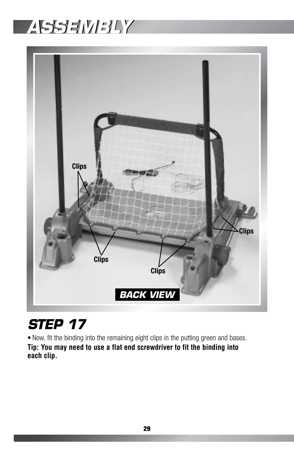 Assembly, Step 17 | Fisher-Price GAMESTATION C4492 User Manual | Page 30 / 140