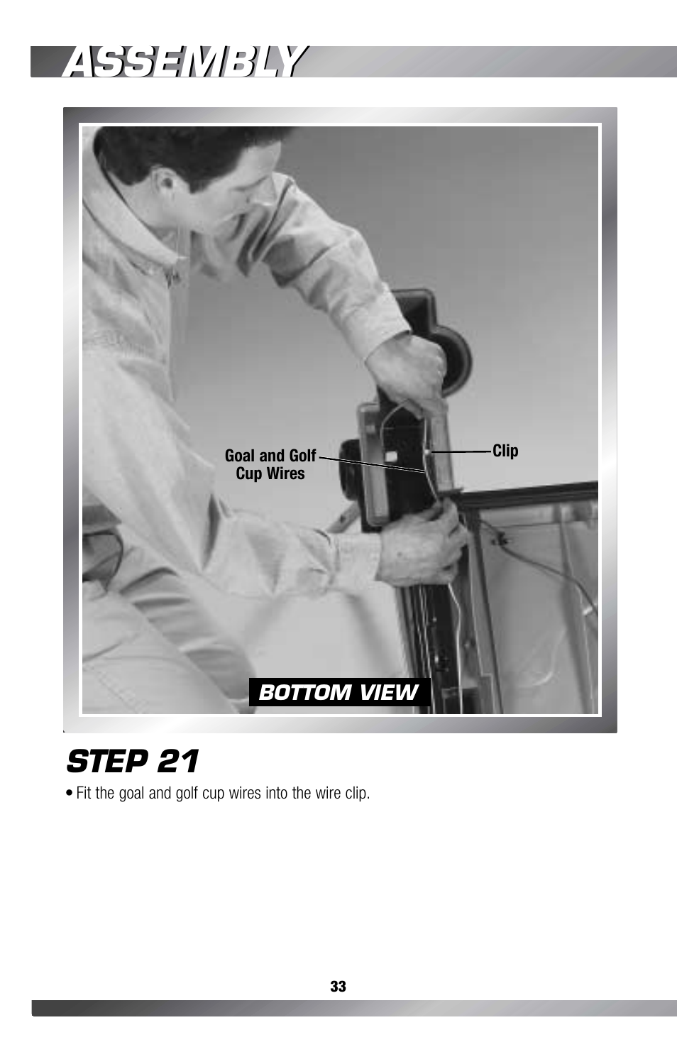 Assembly, Step 21 | Fisher-Price GAMESTATION C4492 User Manual | Page 34 / 140