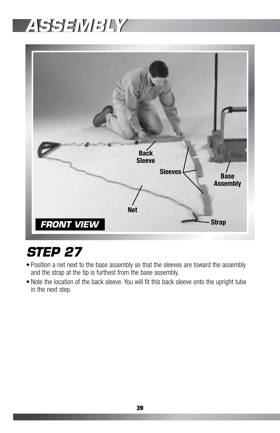 Assembly, Step 27 | Fisher-Price GAMESTATION C4492 User Manual | Page 40 / 140
